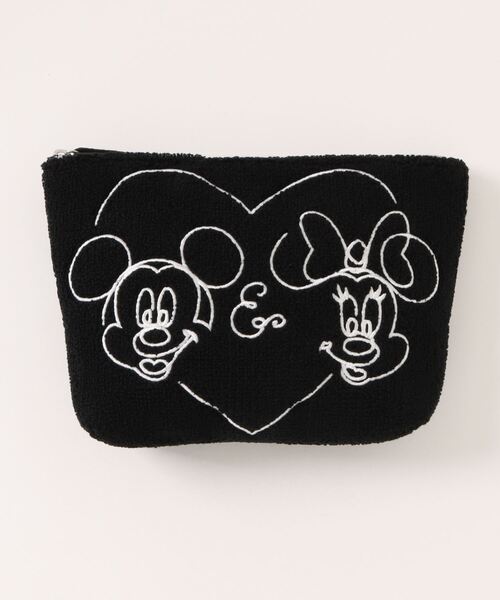 Disney（ディズニー） 化粧 ポーチ さがら刺繍ポーチ レディース