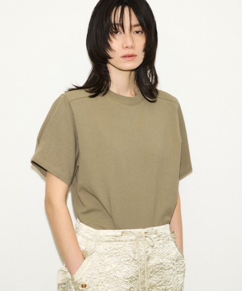 tシャツ THROW PADDED HALF SLEEVE T/SH パディド ハーフスリーブ ティーシャツ 半袖 夏服 レディース THROW by SLY tシャツ PADDED HALF SLEEVE T/SH パディド ハーフ