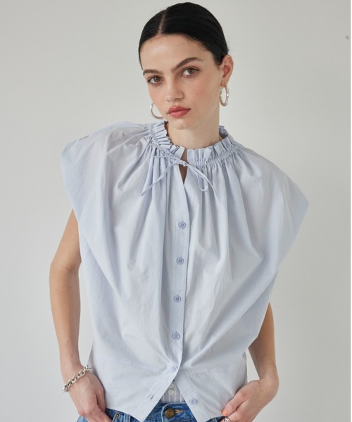 ※alexia stamギャザーブラウス※ ALEXIA STAM ブラウス シャツ Gather Blouse /ギャザーブラウス