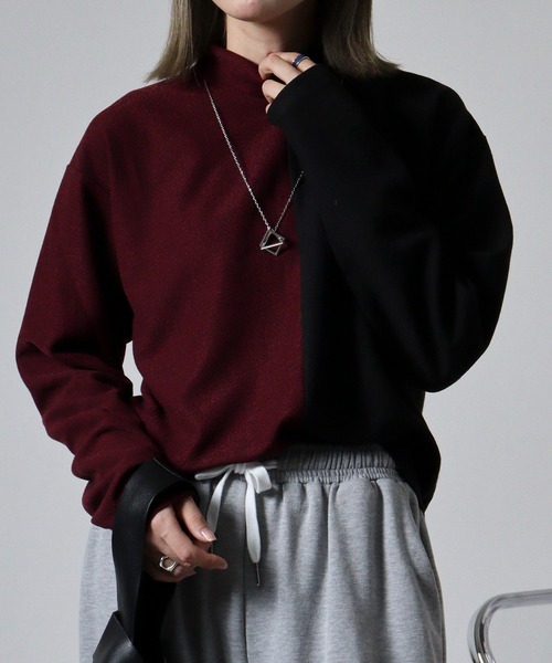 Letroyes レッド タートルネックセーター Letroyes レッド タートルネックセーター