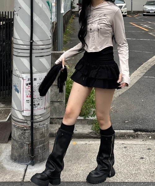 Chikashitsu+ チカシツプラスレースシャツ 【当日発送】 Chikashitsu+ チカシツプラスレースシャツ 【当日発送】