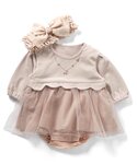 ベビー服 ロンパース 「リンク」ヘアバンドセッ...の詳細画像4