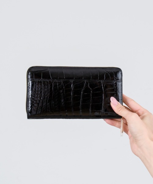 BARNEYS NEW YORK♡クロコダイル調長財布 メンズ長財布 クロコダイル財布 クロコダイル メンズ 財布