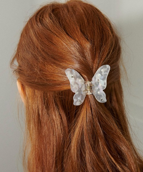 SVバタフライモチーフミニクリップ　蝶シルバー925ヘアアクセサリー カレンSV SVバタフライモチーフミニクリップ 蝶シルバー925ヘア