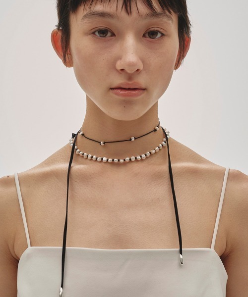 TODAYFUL ネックレス Pearl Ribbon Choker レディース