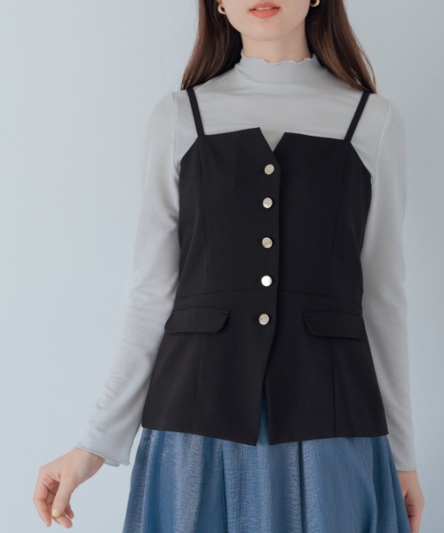 ミッシュマッシュ MISCH MASCH 2025春夏新作 ラメカットソー/MM518201 （BLUE） ミッシュマッシュ MISCH MASCH 2025春夏新作 ラメカットソー