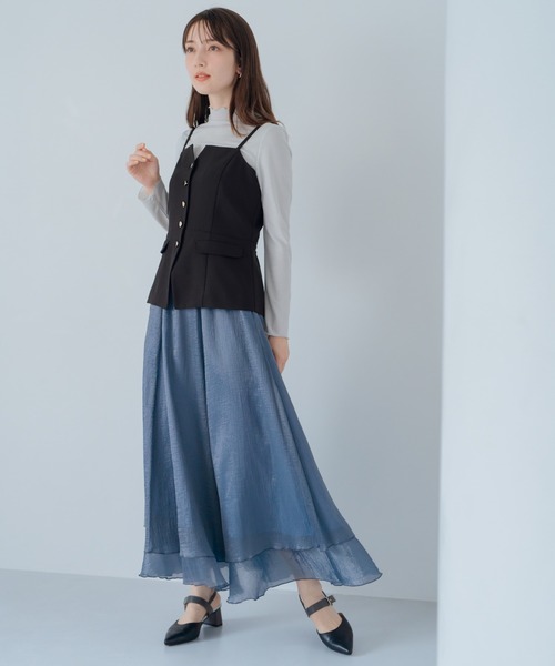 ミッシュマッシュ MISCH MASCH 2025春夏新作 ラメカットソー/MM518201 （WHITE） ミッシュマッシュ MISCH MASCH 2025春夏新作 ラメカットソー