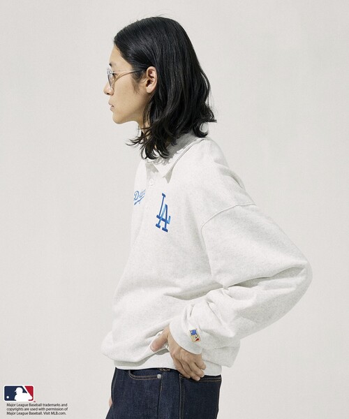 57TH N.Y. グレー スウェットシャツ Levi's/リーバイス クルーネックスウェットシャツ グレー LIGHT