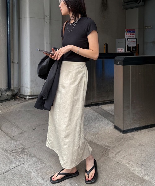 STELLA FISH スカート Nylon back slit tight skirt : ZOZOTOWN