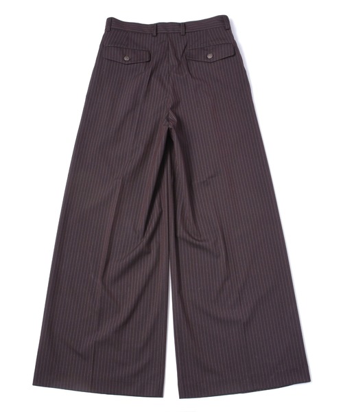 DRIES VAN NOTEN イタリア製 ストライプスラックス バギー DRIES VAN NOTEN イタリア製 ストライプスラックス バギー