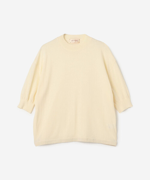 MEYAME ニット セーター |「別注」コットンニット半袖Tシャツ