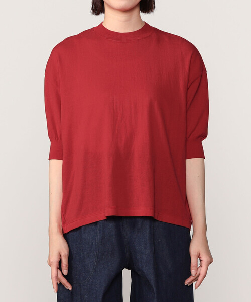 MEYAME コットンニット半袖Tシャツ SALE 40%OFF】[MEY-2130]MEYAME(メヤメ) BORDER COTTON KNIT TEE