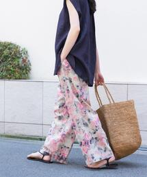 パンツ コットンリネンプリントイージーパンツ レディース｜ZOZOTOWN Yahoo!店