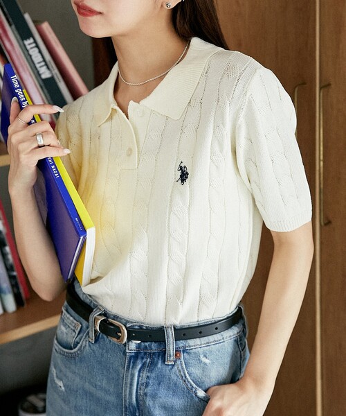 U.S. POLO ASSN. ポロシャツ ポロ × PUBLUX/ユーエスポロアッ