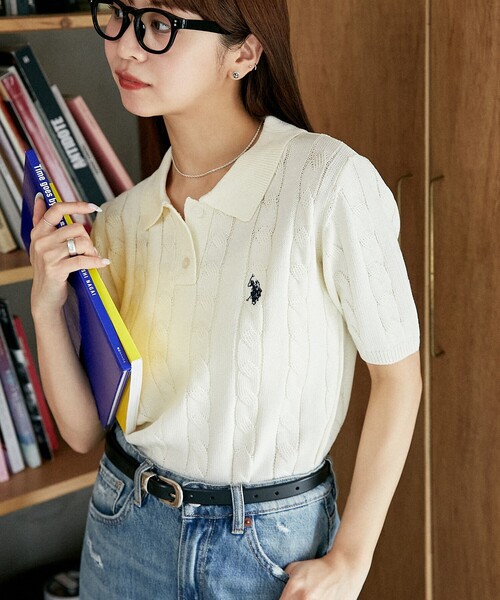 U.S. POLO ASSN. ポロシャツ ポロ × PUBLUX/ユーエスポロアッ