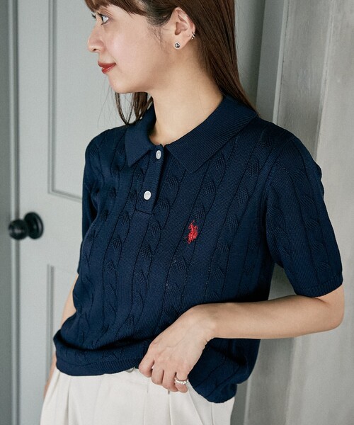 U.S. POLO ASSN. ポロシャツ ポロ × PUBLUX/ユーエスポロアッ