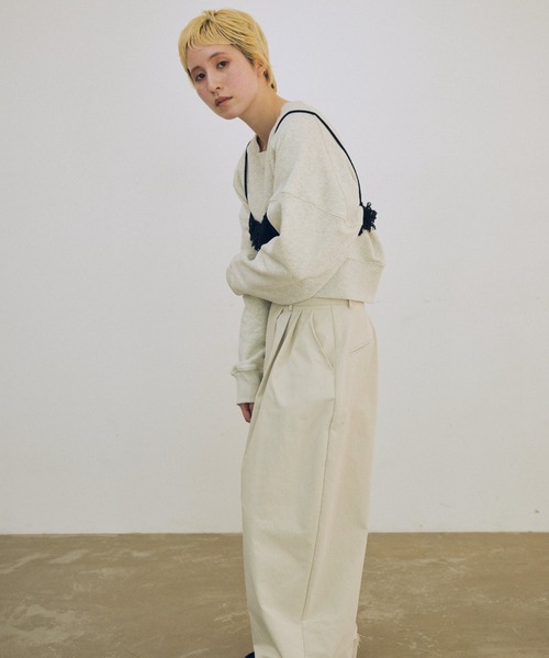トレーナー スウェット CROPPED SWEAT TOP レディース lit トレーナー スウェット Cropped Sweat Pullover レディース