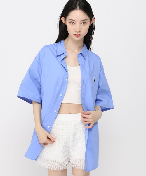 3.3 FIELD TRIP ブラウス シャツ 半袖 「UNISEX」ALAND／Aロゴ無地
