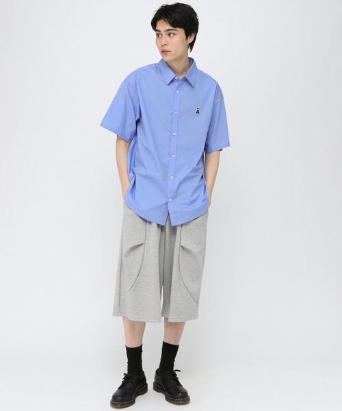 3.3 FIELD TRIP ブラウス シャツ 半袖 「UNISEX」ALAND／Aロゴ無地