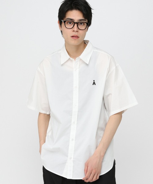 3.3 FIELD TRIP ブラウス シャツ 半袖 「UNISEX」ALAND／Aロゴ無地