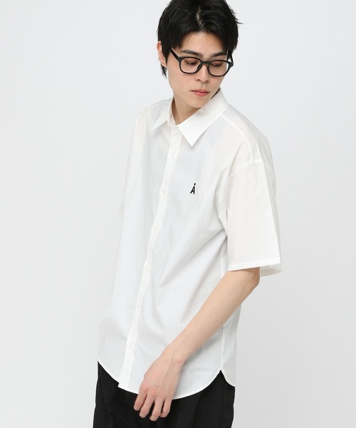 3.3 FIELD TRIP ブラウス シャツ 半袖 「UNISEX」ALAND／Aロゴ無地