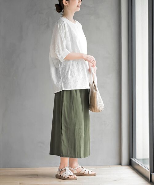 タグ付き新品　リバーレースドルマンブラウス　ホワイト 楽天市場】【8/20限定クーポン利用で3432円】 刺繍 レース