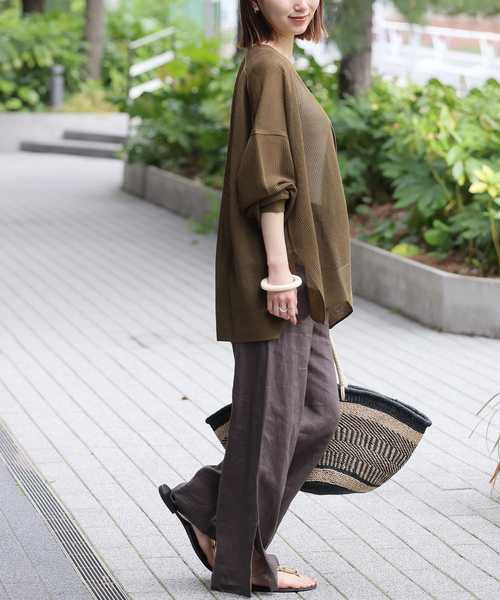 ジャーナルスタンダード　メッシュカーディガン JOURNAL STANDARD relume カーディガン メッシュカーディガン