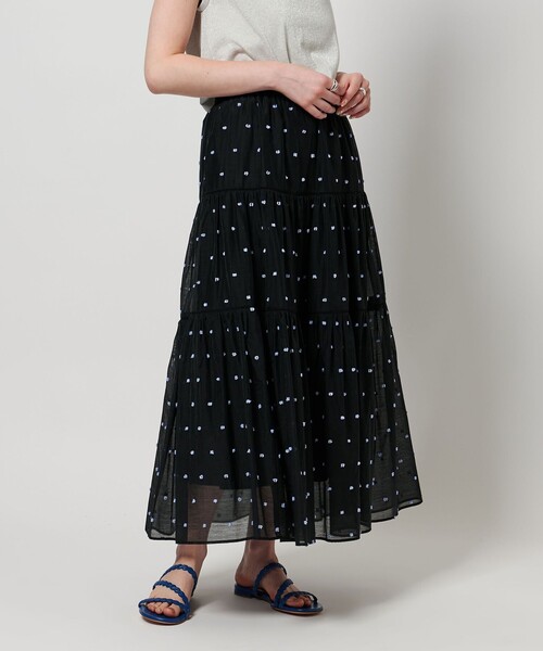 UNITED ARROWS スカート 2トーン ドットジャガード : ZOZOTOWN
