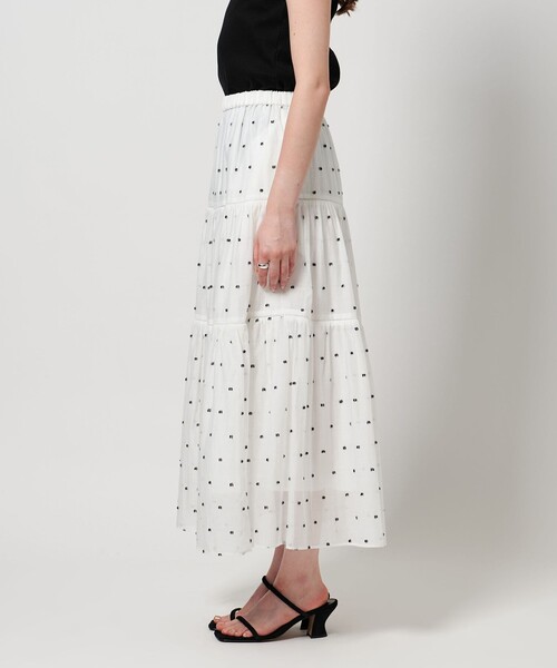 UNITED ARROWS スカート 2トーン ドットジャガード : ZOZOTOWN
