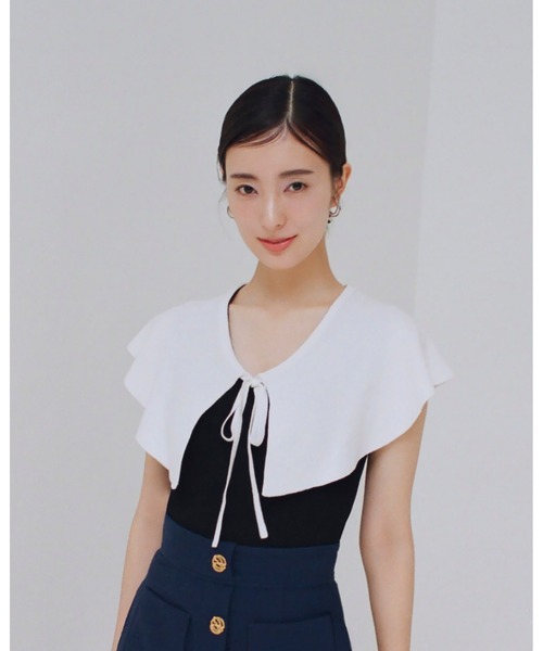 「SNIDEL」 半袖ニット ONE SIZE ホワイト レディース SNIDEL 「SNIDEL」 半袖ニット ONE SIZE ホワイト レディース