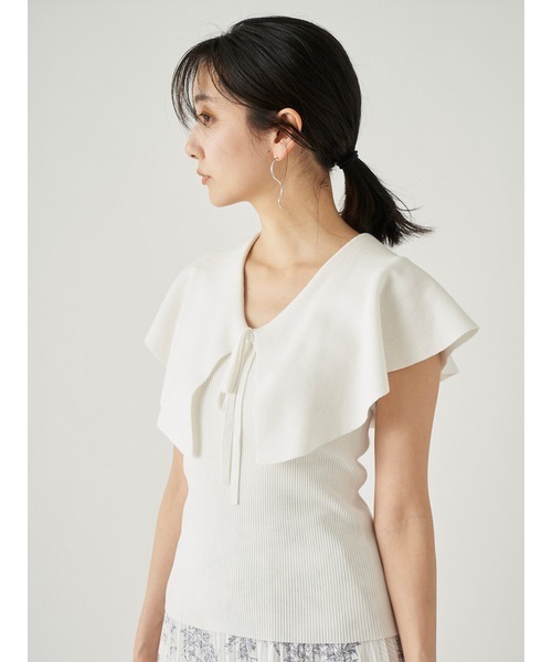 SNIDEL 「SNIDEL」 半袖ニット ONE SIZE ホワイト レディース
