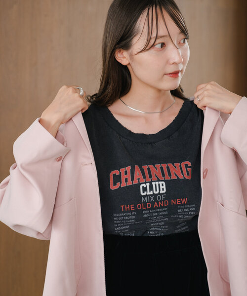 「Kastane」 半袖Tシャツ SMALL ピンク レディース