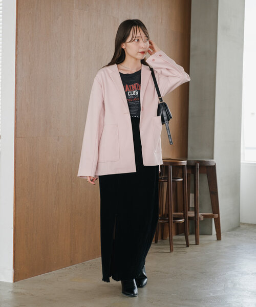 「Kastane」 半袖Tシャツ SMALL ピンク レディース