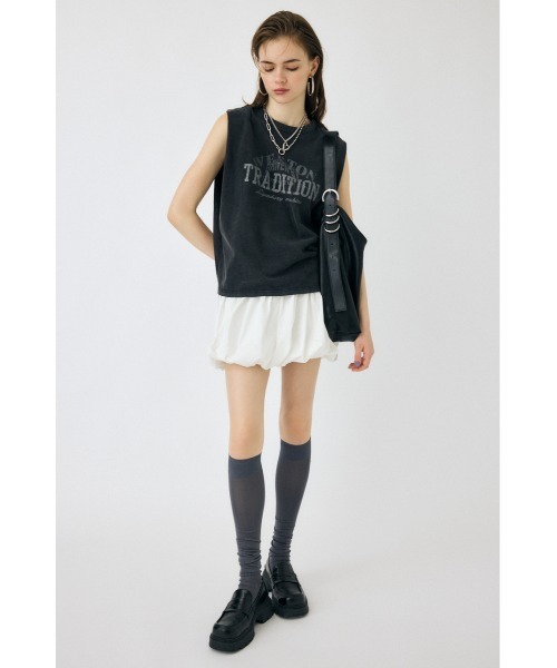 MOUSSY tシャツ OVERLAPPING LOGOS N/S Tシャツ レディース