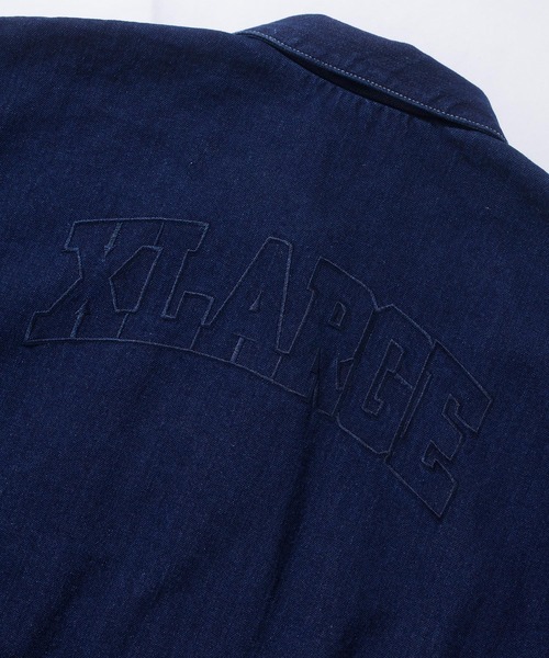 エスクトララージデニムジャケット　ブルー SIDE CUTTING DENIM JACKET（デニムジャケット）｜XLARGE