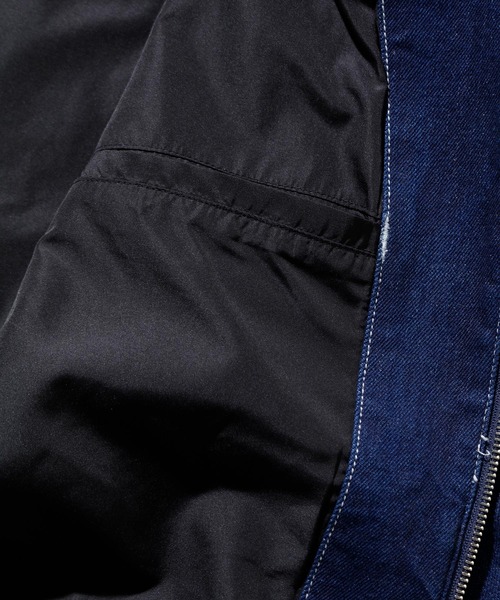 エスクトララージデニムジャケット　ブルー SIDE CUTTING DENIM JACKET（デニムジャケット）｜XLARGE