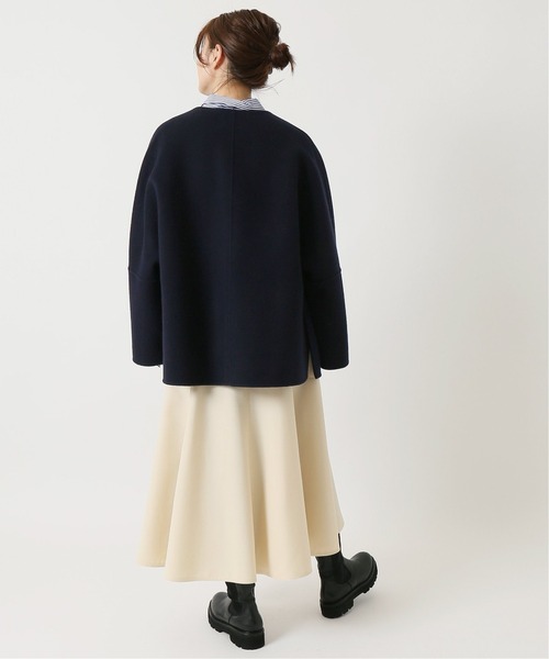「IENA」 ノーカラージャケット 36 イエロー レディース