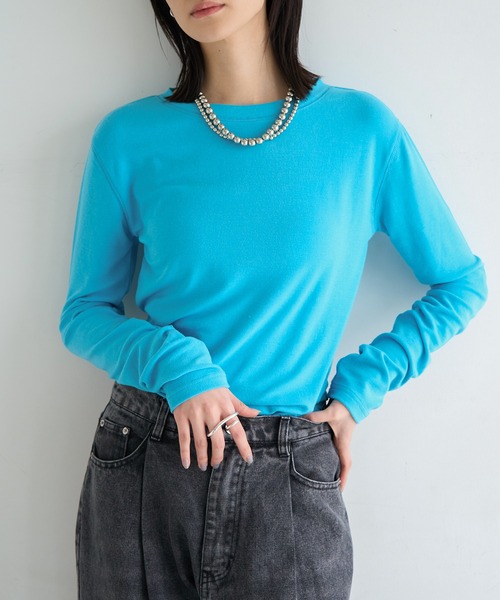 meilmada tシャツ ロングスリーブストレッチロンT レディース