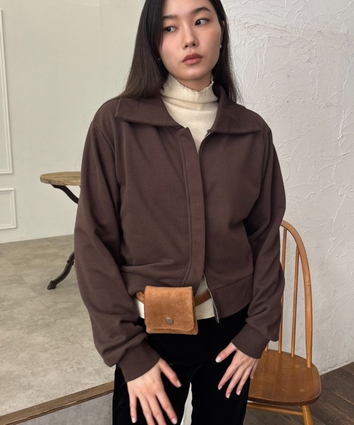 FUULLY STUDIO トレーナー スウェット スウェットZIPブルゾン 