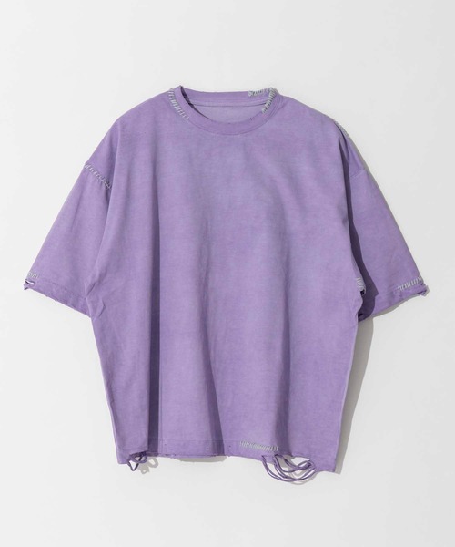 「MAISON SPECIAL」 半袖Tシャツ 1 チャコールグレー メンズ_画像8