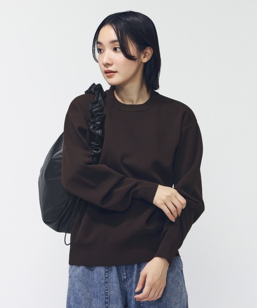 malo 黒 クルーネック ニットセーター 新品・未使用 定価10万円（税込） TIGORA（ティゴラ） ニット セーター ウォッシャブルニットクルー
