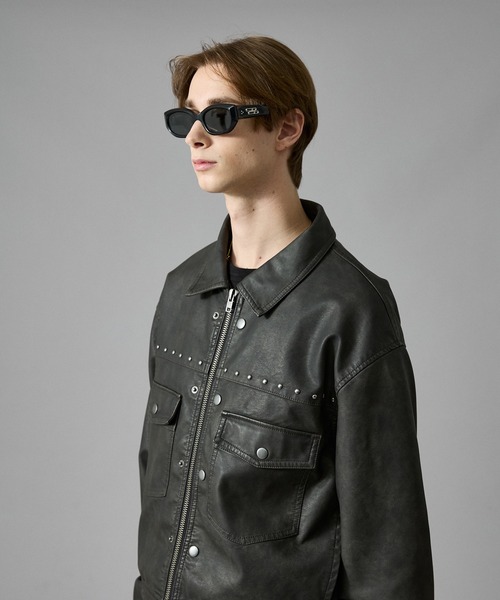 ANDER HUNK ブルゾン LARGE ブラウン メンズ : ZOZOTOWN Yahoo!店