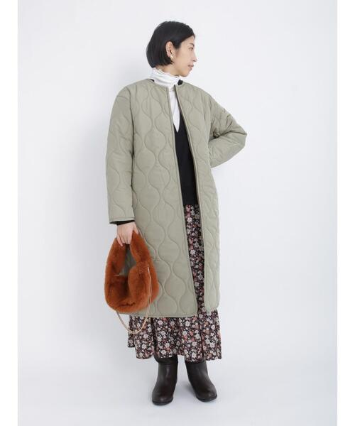 「Lugnoncure」 コート フリ- ブラック レディース_画像5