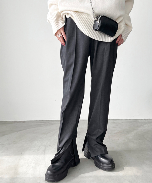 「AP STUDIO」 パンツ 38 ブラック レディース_画像2