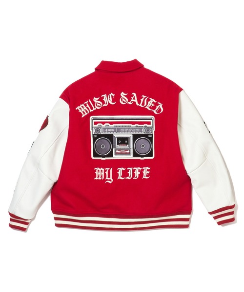MSML スタジャン MUSIC VARSITY JACKET メンズ : ZOZOTOWN Yahoo!店