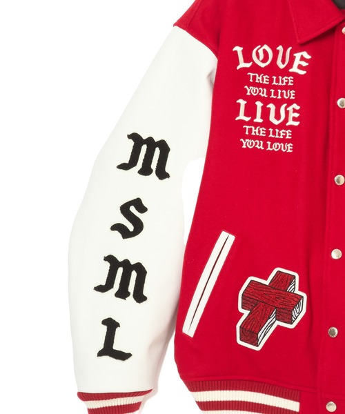 MSML スタジャン MUSIC VARSITY JACKET メンズ : ZOZOTOWN Yahoo!店