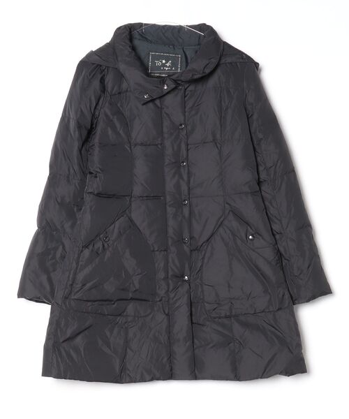 To b. by agnes 「To b.」 ダウンコート 36 ブラック レディース
