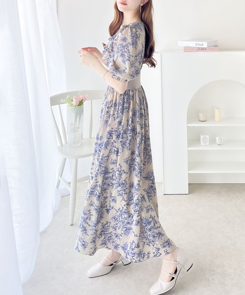 「mily bilet」 半袖ワンピース SMALL ベージュ レディース_画像8