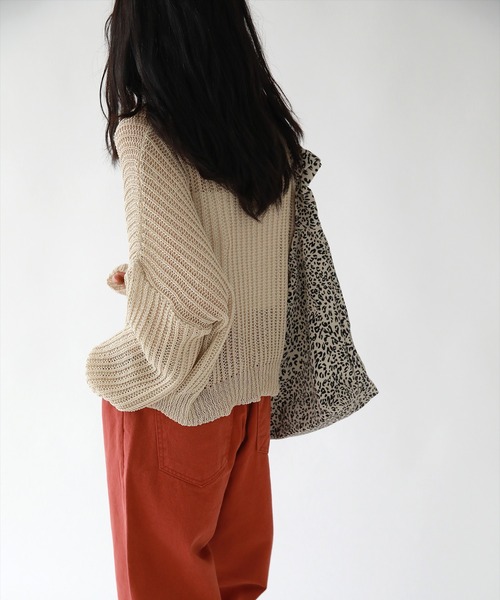 「UNE MANSION」 長袖ニット FREE グレー レディース_画像7