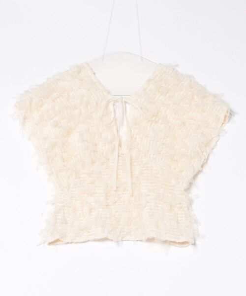 「flower」 カーディガン FREE ブルー レディース_画像3